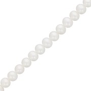 Perles d'eau douce ovales 5x4 mm - Grade AA-  Blanc x6|raw }}