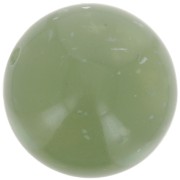Perles en résine translucide 16 mm - Vert de gris tacheté x4