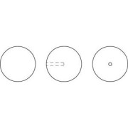 Nacrée PureCrystal semi-percée 5818  6 mm Iridescent Green Pearl x1