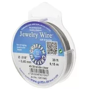 Fil cablé rond 49 brins 0.45 mm - Acier inoxydable x9.15m