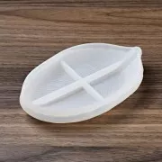 Moule silicone pour réaliser une coupelle forme feuille 15x10 cm x1