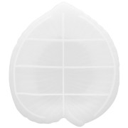 Moule silicone pour réaliser une coupelle forme feuille 16x14 cm x1