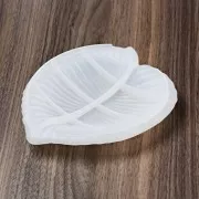 Moule silicone pour réaliser une coupelle forme feuille 16x14 cm x1