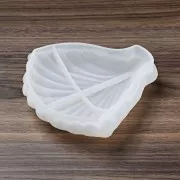Moule silicone pour réaliser une coupelle forme feuille 13x13 cm x1