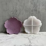 Moule silicone pour réaliser une coupelle forme fleur de cerisier 10.5x10.5 cm x1