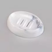 Moule silicone pour réaliser un porte-savon ovale 13x9.5 cm x1