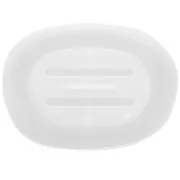 Moule silicone pour réaliser un porte-savon ovale 13x9.5 cm x1