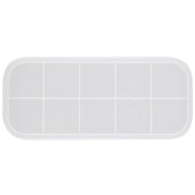 Moule silicone pour réaliser un plateau rectangle motif mains 27x12 cm x1