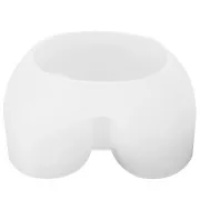 Moule silicone pour réaliser un bougeoir forme U asymétrique 7x10 cm x1