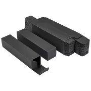 Boite à monter en carton 14x3x3 cm pour bijoux - Noir x1