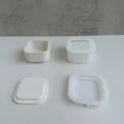 Moule silicone pour réaliser une boîte de rangement carrée 5x5 cm x1