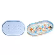 Moule silicone pour réaliser un plateau ovale présentoir à bague 24.5x15 cm x1