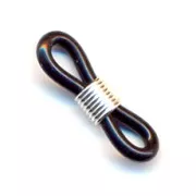 Attaches lunettes noir/argenté x4