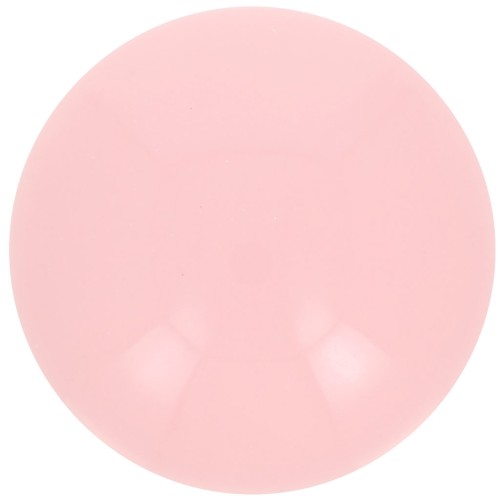Cabochon rond en acrylique opaque 14 mm - Rose clair x1