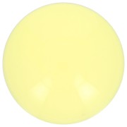 Cabochon rond en acrylique opaque 14 mm - Jaune pâle x1