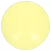 Cabochon rond en acrylique opaque 14 mm - Jaune pâle x1