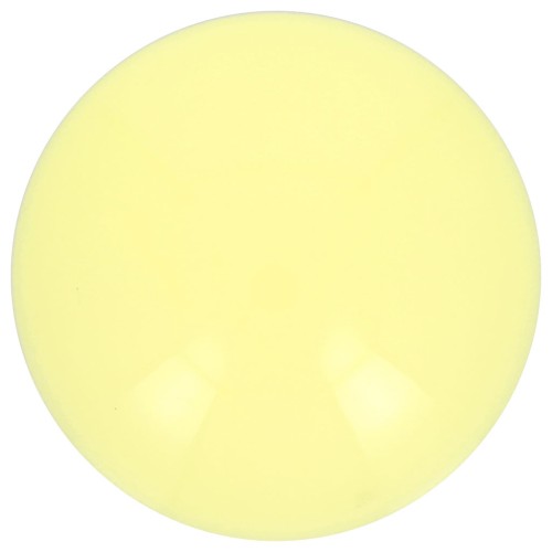 Cabochon rond en acrylique opaque 14 mm - Jaune pâle x1