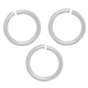 Anneaux ouverts 8x1.2 mm - Plaqué Argent x10