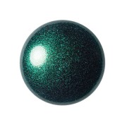Cabochon rond en verre par Puca® 18 mm - Green Forest Metallic Mat x1