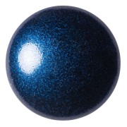 Cabochon rond en verre par Puca® 25 mm - Caribbean Blue Metallic Mat x1|raw }}
