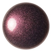 Cabochon rond en verre par Puca® 25 mm - Old Red Metallic Mat x1
