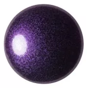Cabochon rond en verre par Puca® 25 mm - Dark Lilac Metallic Mat x1