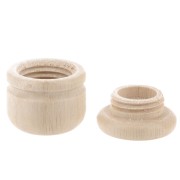 Support en bois brut à décorer par Puca® 33x34 mm - Jodie mini - Boîte à secret x1