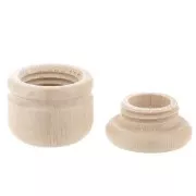 Support en bois brut à décorer par Puca® 33x34 mm - Jodie mini - Boîte à secret x1