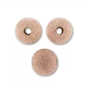 Perle ronde diamantée 8 mm Rose Gold filled (or laminé)  x1