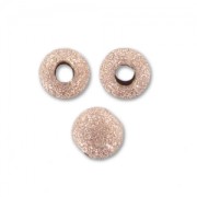 Perles rondes diamantées 3 mm Rose Gold filled (or laminé)  x10|raw }}