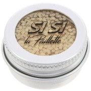 Paillettes biodégradables Si Si la Paillette - Or Pâle Moyennes - Doré x5ml