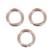 Anneaux ouverts 5x0.76 mm en Rose Gold filled (or laminé)  x10