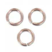 Anneaux ouverts 5x0.76 mm en Rose Gold filled (or laminé)  x10