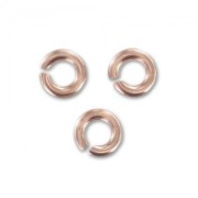 Anneaux ouverts 3x0.76 mm en Rose Gold filled (or laminé)  x25|raw }}