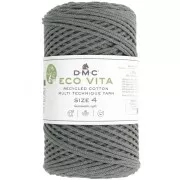 Bobine de cordon DMC 3 mm coton recyclé - Eco Vita 4 - Vert militaire x 200m