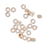 Tubes à écraser 1.9 mm Rose Gold filled (or laminé)  x100|raw }}