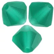 Perles toupies Preciosa - Rondelle Bead 5 mm - Emerald Matt x12
