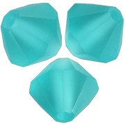 Perles toupies Preciosa - Rondelle Bead 5 mm - Blue Zircon Matt x12