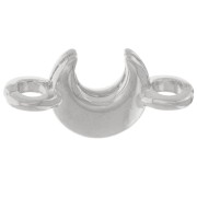 Intercalaires lune 14x7 mm - Placage Argent fin vieilli  x5|raw }}