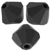 Perles toupies Preciosa - Rondelle Bead 5 mm - Jet Matt x12