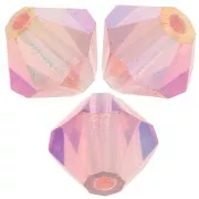 Perles toupies Preciosa - Rondelle Bead 6 mm - Rose Peach AB 2X x12