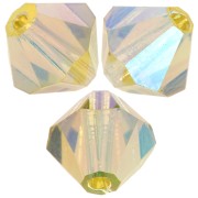 Perles toupies Preciosa - Rondelle Bead 6 mm - Acid Yellow AB 2X x12|raw }}