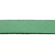 Lacet cuir 10 mm Vert métallisé x30cm