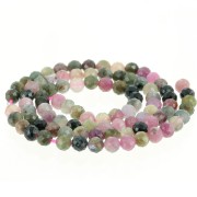 Perles rondes facettées 4.5 mm pierre gemme - Tourmaline x38cm|raw }}