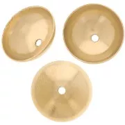 Coupelles lisses 10 mm - Acier inoxydable 304L Doré x6