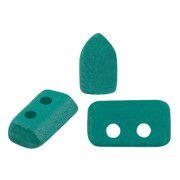 Perles en verre Piros® par Puca® 2x5 mm - Dark Green Light Mat x10g|raw }}