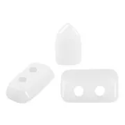 Perles en verre Piros® par Puca® 2x5 mm - Opaque White x10g