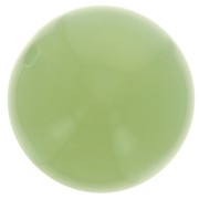 Perles en résine translucide 14 mm - Vert amande x6