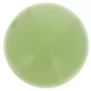 Perles rondes 14 mm en résine translucide - Vert amande x6
