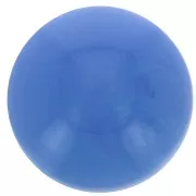 Cabochon rond 14 mm en résine opaque - Bleu x1
